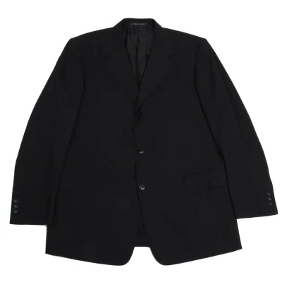 GIANNI VERSACE Wool Nylon Striped 3B Jacket