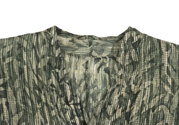 JURGEN LEHL Babaghuri Silk Linen Woven Printed Dolman Long Shirt K-160940_004