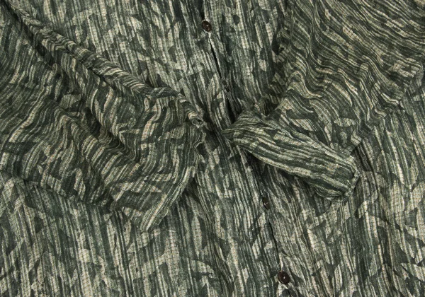 JURGEN LEHL Babaghuri Silk Linen Woven Printed Dolman Long Shirt K-160940_007