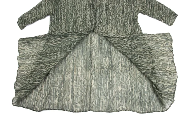 JURGEN LEHL Babaghuri Silk Linen Woven Printed Dolman Long Shirt K-160940_009