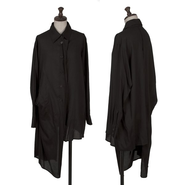 Yohji Yamamoto FEMME Draped Asymmetry Shirt Size 1(K-160942