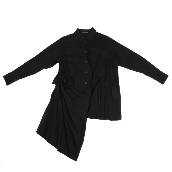 Yohji Yamamoto FEMME Draped Asymmetry Shirt K-160942_002