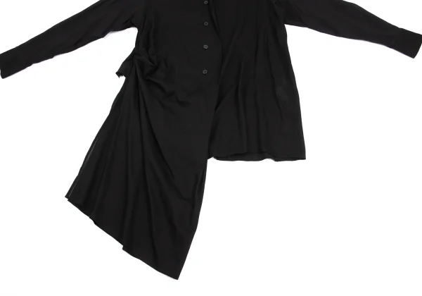 Yohji Yamamoto FEMME Draped Asymmetry Shirt K-160942_008