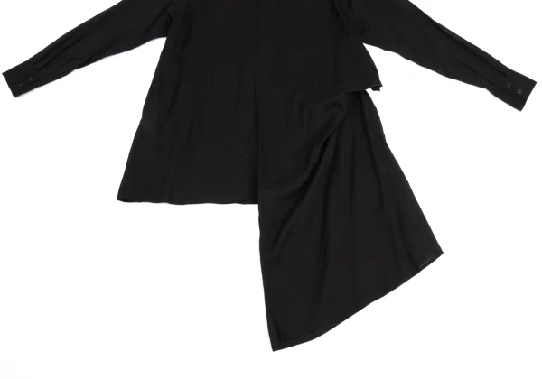 Yohji Yamamoto FEMME Draped Asymmetry Shirt K-160942_013