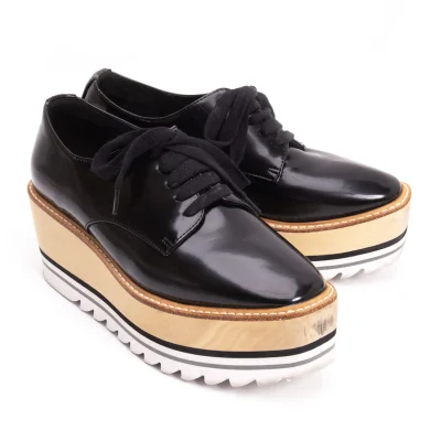 Jeffrey Campbell Shark-sole Platform Leather Shoes
