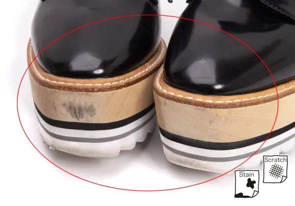 Jeffrey Campbell Shark-sole Platform Leather Shoes K-160957_003