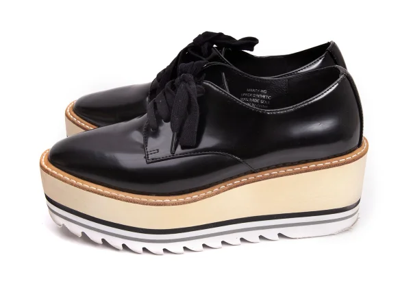 Jeffrey Campbell Shark-sole Platform Leather Shoes K-160957_004