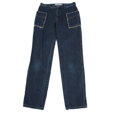 Mademoiselle NON NON Piping Pocket Straight Jeans