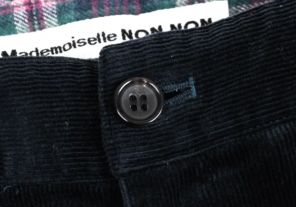 Mademoiselle NON NON Checkered Lining Corduroy Pants K-160963_003