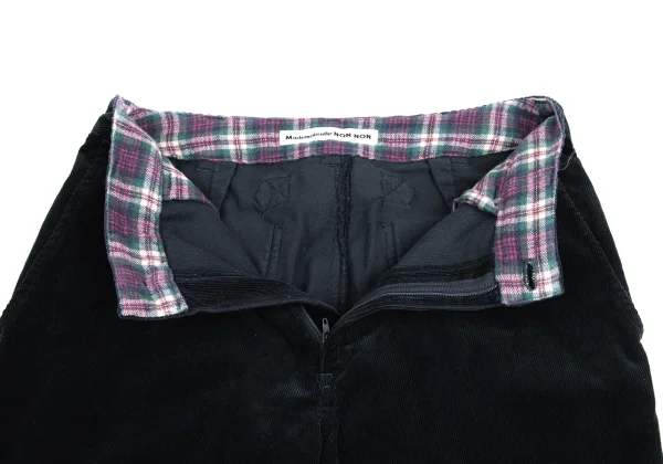 Mademoiselle NON NON Checkered Lining Corduroy Pants K-160963_005