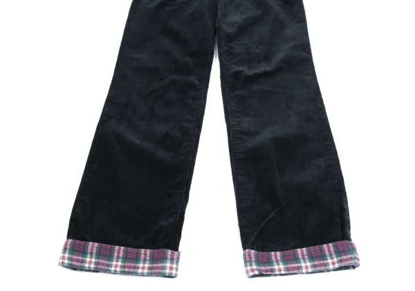 Mademoiselle NON NON Checkered Lining Corduroy Pants K-160963_006