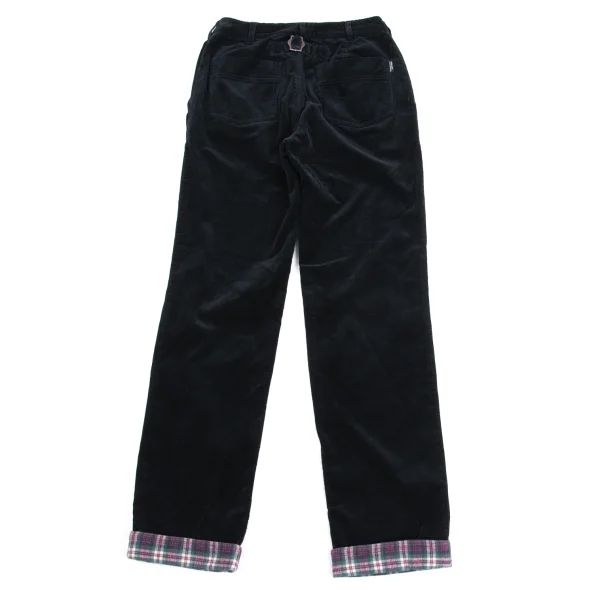 Mademoiselle NON NON Checkered Lining Corduroy Pants K-160963_008