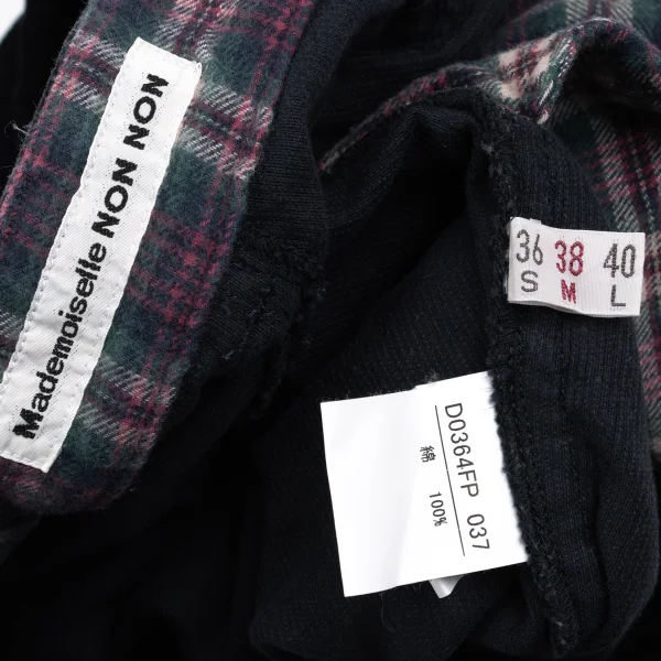 Mademoiselle NON NON Checkered Lining Corduroy Pants K-160963_012