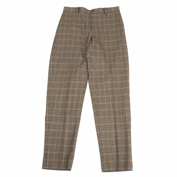 Mademoiselle NON NO Wool Blend Houndstooth Pants Beige 38M K-160965_001