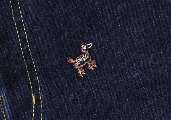 NON NO Animal Point Embroidered Slim Jeans K-160966_006
