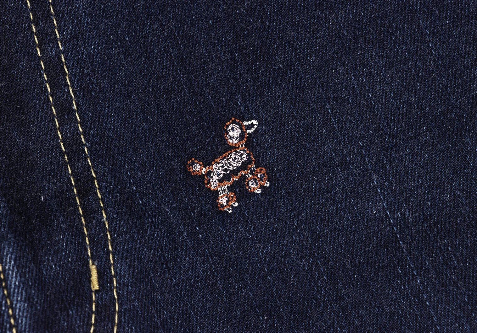 ノンノ NON NO アニマルポイント刺繍スリムデニムパンツ