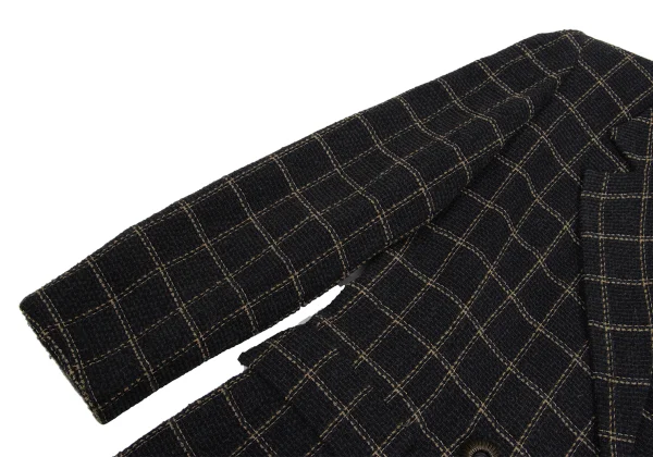 Christian Dior Wool Poly Check Jacket K-160968_006