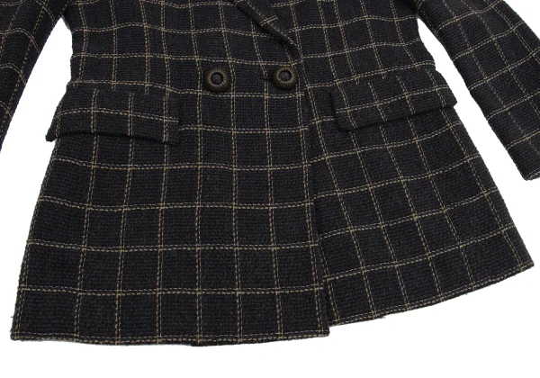 Christian Dior Wool Poly Check Jacket K-160968_008