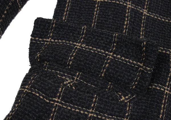 Christian Dior Wool Poly Check Jacket K-160968_010