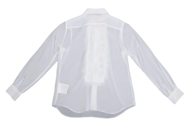 COMME des GARCONS Poly Front Frills Decorated Blouse K-160972_011