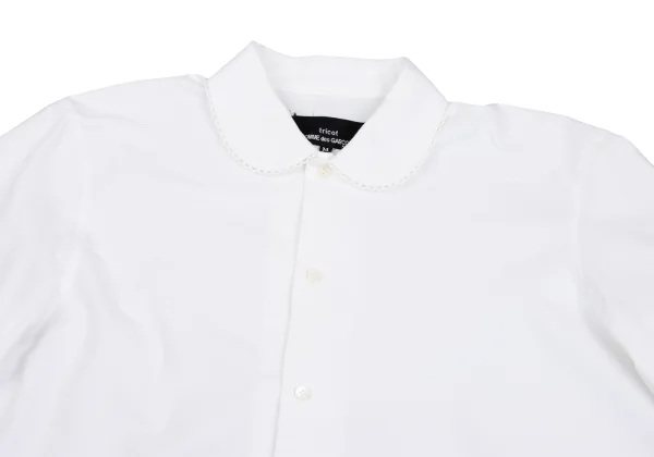 tricot COMME des GARCONS Lace-trim Round-collar Blouse K-160974_003