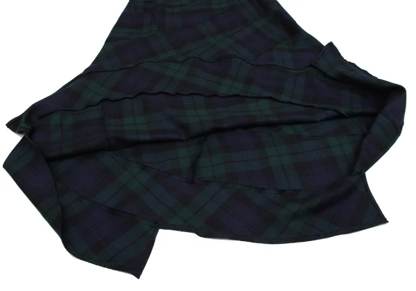 tricot COMME des GARCONS Wool Switching Sleeveless Check Dress K-160976_010