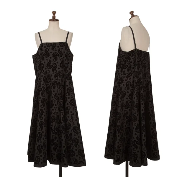 tricot COMME des GARCONS Arabesque Flocky Cami Dress Black M K-160977_001