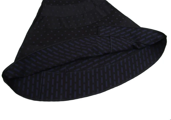 tricot COMME des GARCONS Dot Jacquard Switching Skirt  K-160978_008