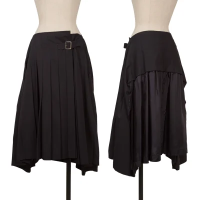 tricot COMME des GARCONS Switching Wool Gaba Pleats Skirt