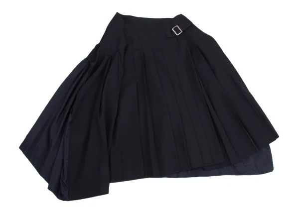 tricot COMME des GARCONS Switching Wool Gaba Pleats Skirt K-160979_002