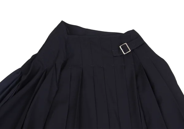 tricot COMME des GARCONS Switching Wool Gaba Pleats Skirt K-160979_003