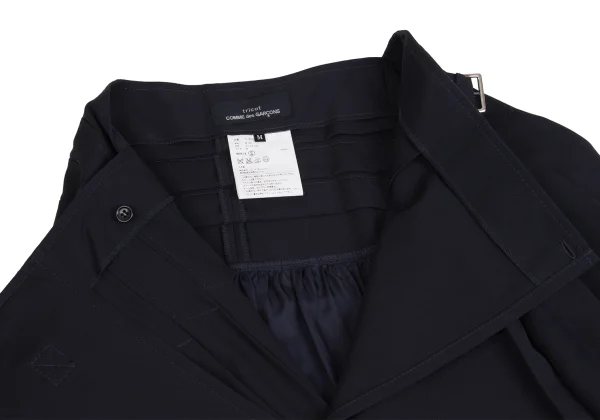 tricot COMME des GARCONS Switching Wool Gaba Pleats Skirt K-160979_006