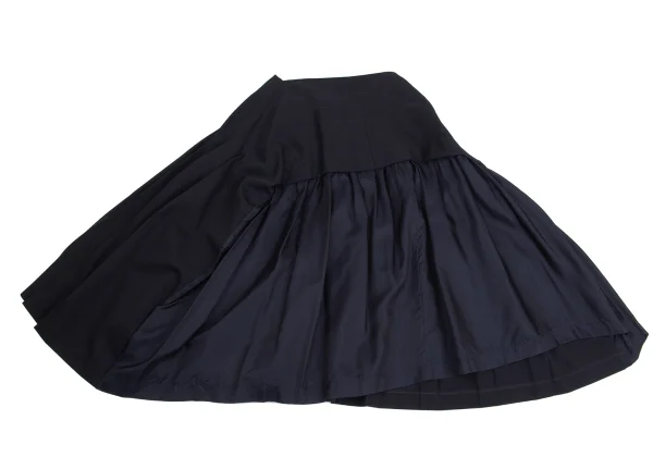 tricot COMME des GARCONS Switching Wool Gaba Pleats Skirt K-160979_011