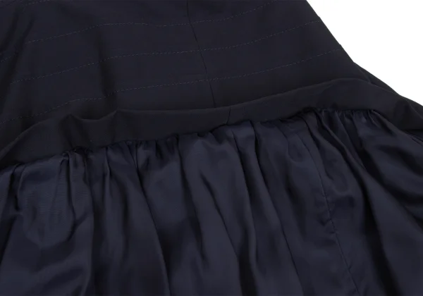 tricot COMME des GARCONS Switching Wool Gaba Pleats Skirt K-160979_013