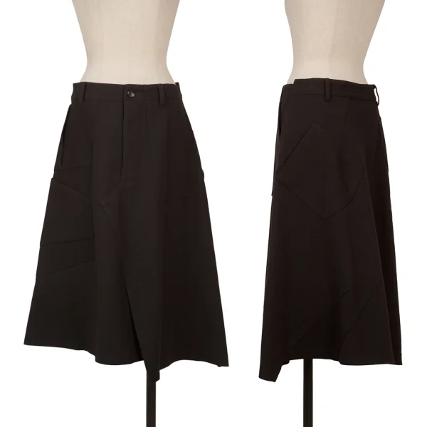 tricot COMME des GARCONS Patch Pocket Wool Skirt Black M K-160981_001