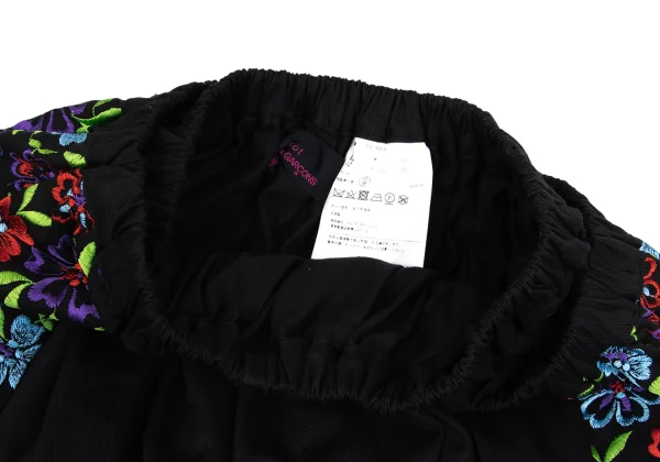 tricot COMME des GARCONS Floral Embroidered Layered Design Skirt K-160984_005