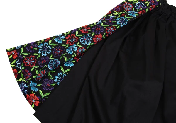 tricot COMME des GARCONS Floral Embroidered Layered Design Skirt K-160984_007