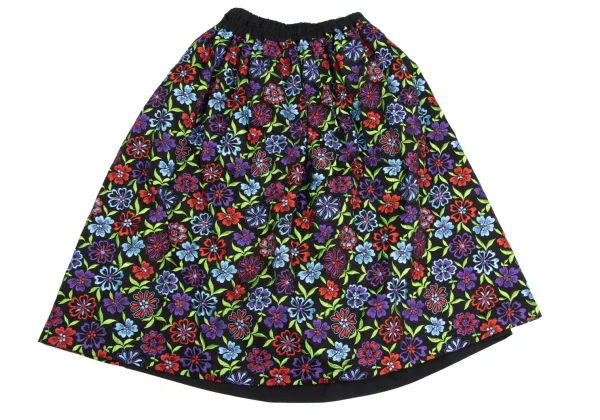 tricot COMME des GARCONS Floral Embroidered Layered Design Skirt K-160984_009