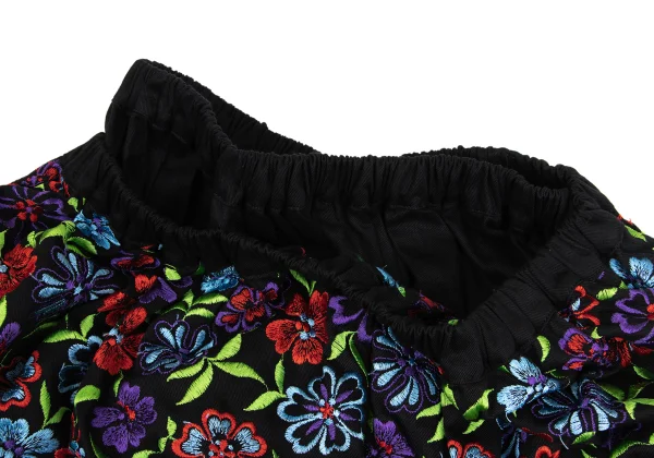 tricot COMME des GARCONS Floral Embroidered Layered Design Skirt K-160984_010