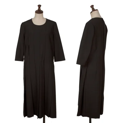 COMME des GARCONS Wool Front Pleated Dress