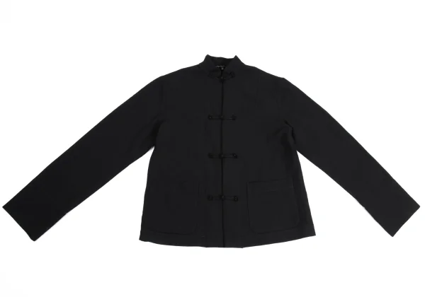 BLACK COMME des GARCONS Dyed Poly Chinese Button Jacket K-160987_002