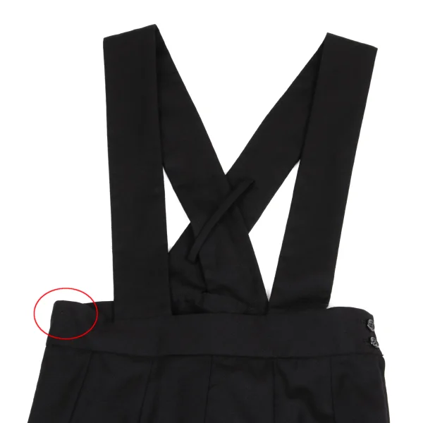 BLACK COMME des GARCONS Wool Gaba Pleats Overall Skirt K-160988_003