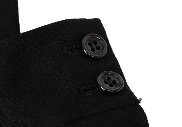 BLACK COMME des GARCONS Wool Gaba Pleats Overall Skirt K-160988_005