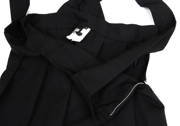 BLACK COMME des GARCONS Wool Gaba Pleats Overall Skirt K-160988_006