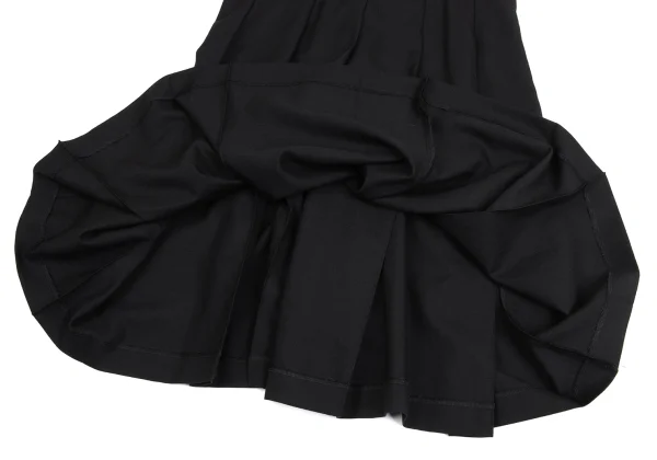 BLACK COMME des GARCONS Wool Gaba Pleats Overall Skirt K-160988_011
