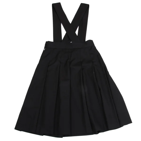 BLACK COMME des GARCONS Wool Gaba Pleats Overall Skirt K-160988_012