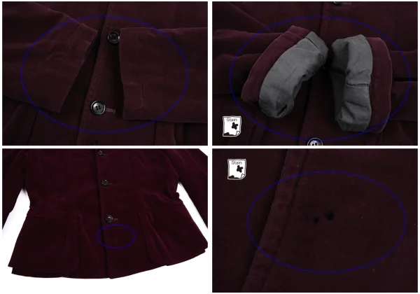 robe de chambre COMME des GARCONS Big Flap Pocket Velour Jacket K-160989_009