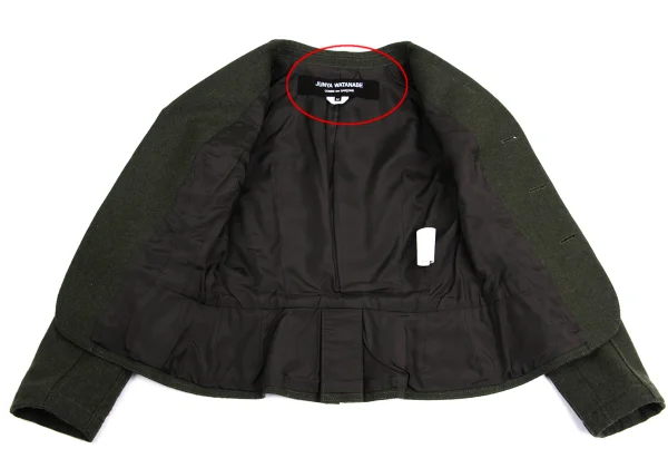 JUNYA WATANABE COMME des GARCONS Wool Blend Big Flap Pocket Jacket K-160990_011