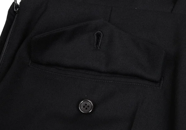 noir kei ninomiya Wool Gaba Wide Overalls K-160992_013
