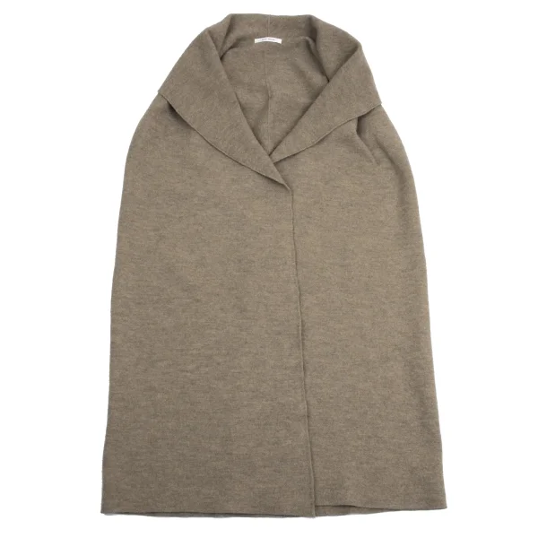 PLAIN PEOPLE Wool Sleeveless Long Cardigan K-160994_002